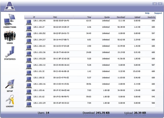 Bandwidth Manager Software screenshot