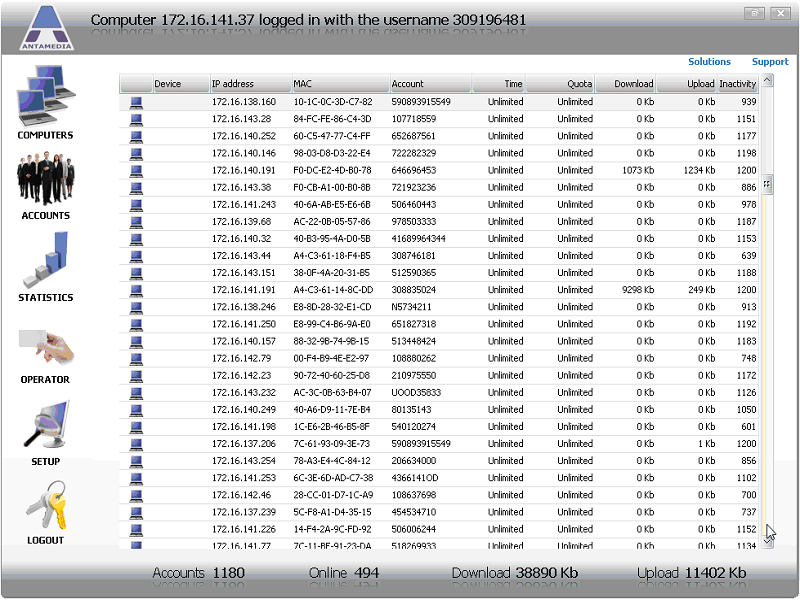 HotSpot Software - WiFi Hotspot billing with time and bandwidth control